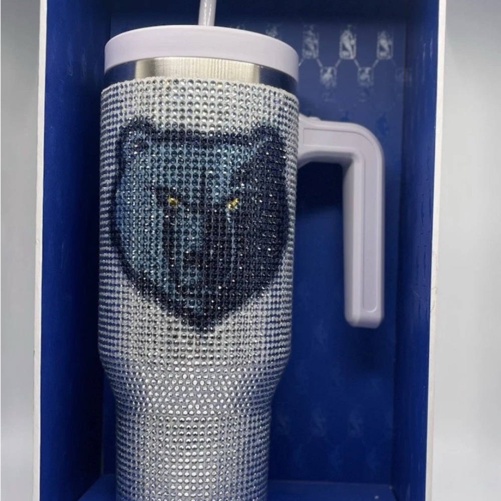 NBA Blue and Silver Rhinestone Mug